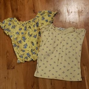 Girls flower shirts